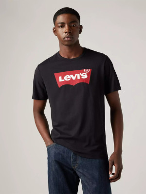Koszulka męska bawełniana Levi's Graphic Setin Neck 17783-0137 S Czarna (5415211983618). T-shirty męskie