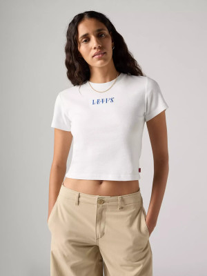 T-shirt damski bawełniany Levi`s Gr Essential Sporty Tee A8798-0043 XS Biały (5401157976777). T-shirty damskie