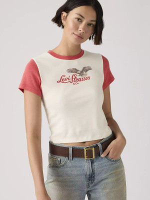 T-shirt damski bawełniany Levi`s Gr Essential Sporty Tee A8798-0111 M Biały (5401187785448). T-shirty damskie