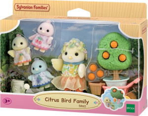 Zestaw Sylvanian Families Rodzina Cytrynowych Ptaków 5860 (5054131058602). Figurki superbohaterów