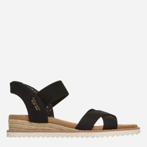 Sandały damskie Skechers BOBS Desert Kiss - Golden Lily 114418-BLK 38.5 Czarne (198739558531). Sandały codzienne i sportowe damskie