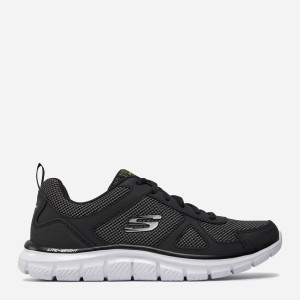 Buty sportowe męskie skórzane Skechers Track Bucolo 52630-BKW 41 Czarne (190872054109). Buty sportowe męskie