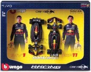 Zestaw metalowych modeli samochodów Bburago Red Bull RB20 2024 1:43 38099 (4893993380992). Kolekcjonerskie modele pojazdów