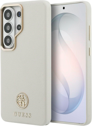 Etui Guess Rhinestone Round Logo MagSafe do Samsung Galaxy S26 Ultra Beige (3666339613440). Etui i pokrowce na telefony