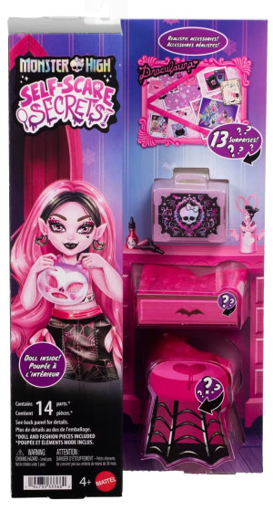 Lalka Monster High Self-Scare Secrets - Beauty Routine Draculaura JHK43 (0194735333660). Lalki dla dzieci