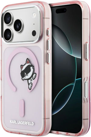 Etui Karl Lagerfeld IML Peekaboo MagSafe do Apple iPhone 17 Pro Max Pink (3666339606862). Etui i pokrowce na telefony