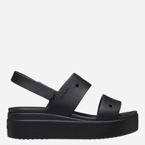 Sandały damskie na platformie Crocs Brooklyn 4U Sandal W 210676-001 41-42 Czarne. Sandały codzienne i sportowe damskie