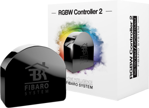 Inteligentny sterownik oświetlenia FIBARO Controller RGBW Black (FGRGBWM-442). Inteligentne sterowniki i przekaźniki