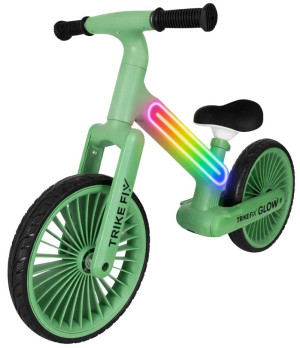 Rowerek biegowy KIK Trike Fix Glow LED Zielony (5903039770775). Rowerki biegowe dla dzieci