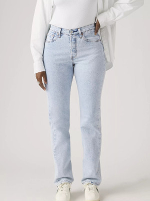 Jeansy regular fit damskie Levi`s 501 Curve Lightweight 0066J-0000 W29L34 Błękitne (5401187797083). Jeansy damskie