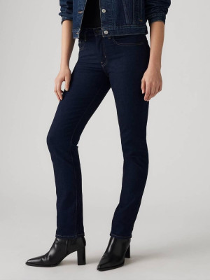 Jeansy slim fit damskie z wysokim stanem Levi's 18883-0227 26-30 Granatowe. Jeansy damskie