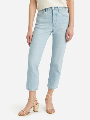 Jeansy regular fit damskie Levi`s 501® Crop 36200-0326 W25L30 Błękitne (5401157239421). Jeansy damskie