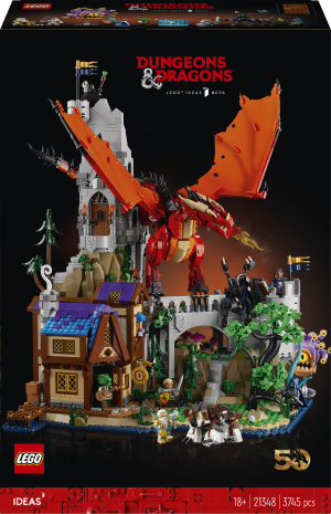 Zestaw klocków LEGO Ideas Dungeons & Dragons: Opowieść czerwonego smoka 3745 elementów (21348). Klocki