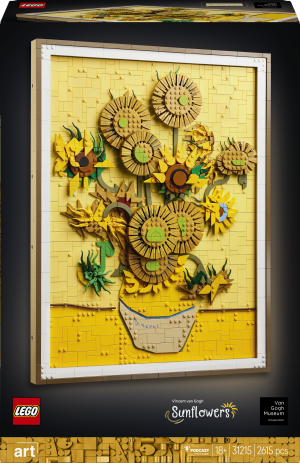 Klocki konstrukcyjne LEGO Art Słoneczniki Vincenta van Gogha 2615 elementów (31215). Klocki