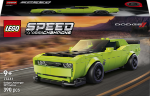 Zestaw klocków LEGO Speed Champions Samochód sportowy Dodge Challenger SRT Hellcat 390 elementów (77237). Klocki