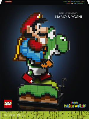 Zestaw klocków LEGO Super Mario World: Mario i Yoshi 1215 elementów (71438). Klocki