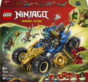 Zestaw klocków LEGO Ninjago Wielofunkcyjny samochód Jaya 387 elementów (71856). Klocki