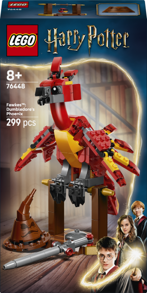Zestaw klocków LEGO Harry Potter Fawkes: Feniks Dumbledore'a 299 elementów (76448). Klocki