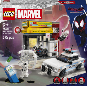 Zestaw klocków LEGO Super Heroes Marvel Multiwersum: Miles Morales kontra Spot 375 elementów (76311). Klocki