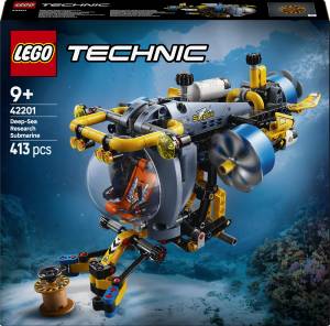 Zestaw klocków LEGO Technic Badawcza łódź podwodna 413 elementów (42201). Klocki