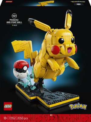 Zestaw klocków LEGO Pokemon Pikachu i Pokeball 2050 elementów (72152). Klocki