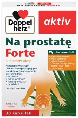 Kompleks na prostatę Queisser Pharma Doppelherz Aktiv Na Prostatę Forte 30 kapsułek (4009932577600). Naturalne suplementy diety i ekstrakty