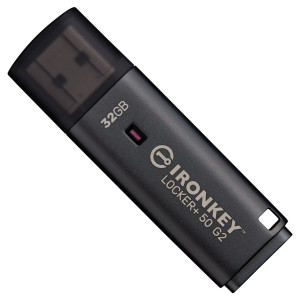 Pendrive Kingston IronKey Locker+ 50 G2 32GB USB 3.2 Gen1 Black (IKLP50G2/32GB). Pendrive
