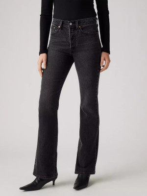 Jeansy dzwony z wysokim stanem damskie Levi`s Wedgie Bootcut A8710-0010 W30L34 Grafitowe (5401157250532). Jeansy damskie