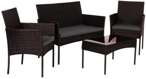 Zestaw mebli ogrodowych ModernHome by Multistore ESO-F574-2-4. Meble ogrodowe
