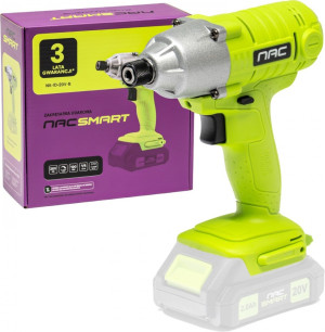 Akumulatorowa zakrętarka udarowa NAC SMART NS-ID-20V-B 1/4" 20V bez akumulatora i ładowarki (5905842532045). Zakrętarki