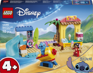 Zestaw klocków LEGO Disney Zabawa na plaży z Lilo i Stitchem 113 elementów (43280). Klocki