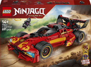 Zestaw klocków LEGO Ninjago Ninjaścigacz X-1 — 15-lecie 691 element (71867). Klocki