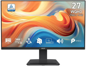 Monitor MSI PRO MP273Q E14 27" LED WQHD FLAT 144Hz Czarny (PRO MP273Q E14). Monitory