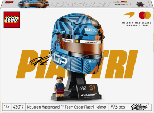 Zestaw klocków LEGO Editions Kask Oscar Piastri McLaren Mastercard F1 Team 793 elementy (43017). Klocki