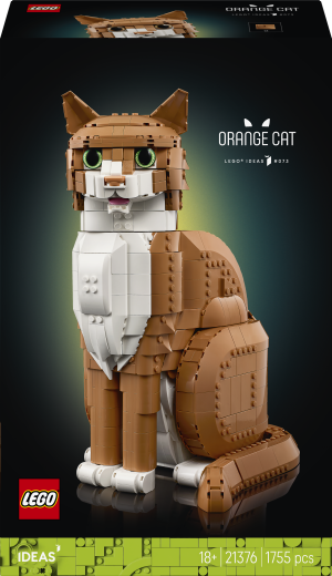 Zestaw klocków LEGO Ideas Rudy kot 1755 elementów (21376). Klocki