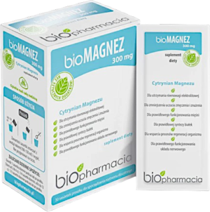 Suplement diety Biopharmacia bioMagnez 300 mg 30 saszetek (5905806900019). Witaminy i minerały