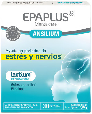 Suplement diety Kompleks redukujący lęk i stres Epaplus Mentalcare Ansilium 30 kapsułek (8430442010022). Naturalne suplementy diety i ekstrakty
