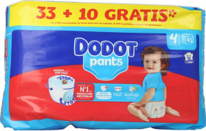 Pieluchomajtki Dodot Pants Rozmiar 4 9-15 kg 43 szt (8006530120579). Pieluchy i pieluchomajtki dla dzieci