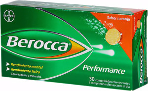 Kompleks witaminowo‑mineralny Berocca Performance 30 tabletek musujących pomarańcza (8470001716835). Witaminy i minerały
