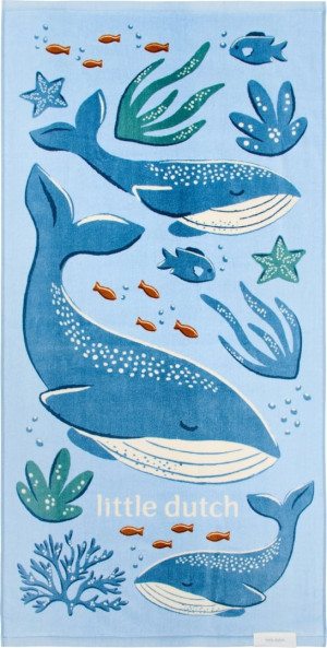 Ręcznik dziecięcy Little Dutch Ocean World Blue 60x120 cm (8721321872337). Ręczniki