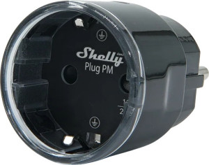 Gniazdko inteligentne Shelly Plug PM Gen3 Black (3800238072728). Inteligentne gniazdka