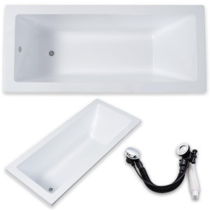 Wanna  biała Valencia AKRYLOWA PRAWA/LEWA 170 Syfon Automat