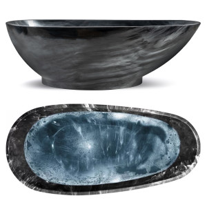 Wanna wolnostojąca PREMIUM Lowa 180 x 85 cm czarna