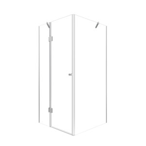 Kabina prysznicowa 80x80 narożna Corciano Droplin chrom