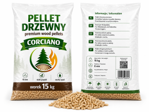 Pellet drewniany Corciano Opał zimowy  Paleta 750g