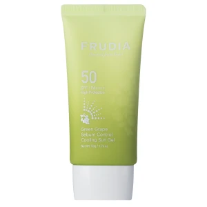 Frudia - Green Grape Sebum Control Cooling Sun Gel SPF50+PA ++++ – Gesichts-Sonnengel-Creme – 50ml
