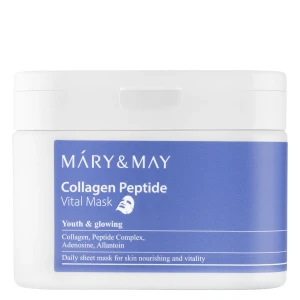 Mary&May - Collagen Peptide Vital Mask - Straffende Gesichtsmaske im Set - 30 Stück