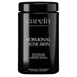 Carein - Hormonal Acne Skin - Dermosupplement - Reduktion von Akne und Unterstützung des hormonellen Gleichgewichts - 120 Kapseln