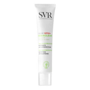 SVR - Sebiaclear Creme SPF50 - Mattierende Schutzcreme für zu Akne neigende Haut - 40ml