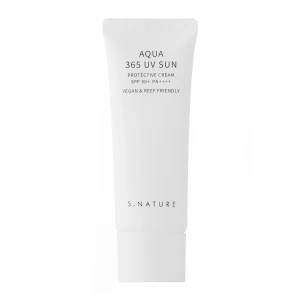 S.Nature - Aqua 365 UV Sun SPF 50+ PA++++ - Feuchtigkeitsspendende Gesichtscreme mit Filter - 40ml